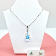 Swarovski kristályos ékszerszett - Körte 24 mm, Cystral AB