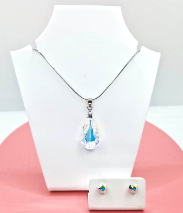 Swarovski kristályos ékszerszett - Körte 24 mm, Cystral AB