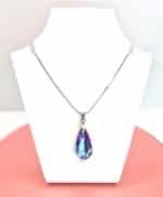 Swarovski kristályos ékszerszett - Körte 24 mm, Vitrail Light