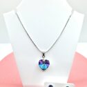 14 mm-es Szives Swarovski kristályos szett - Vitrail Light- ajándék díszdobozban