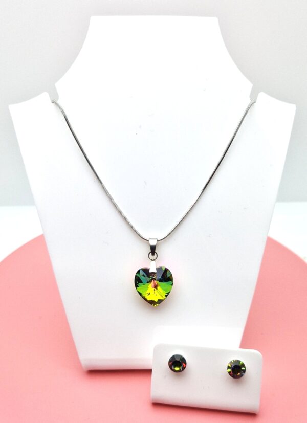 6228-Vitrail Medium-Szív-14mm-Szett