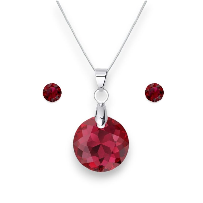 Hold Swarovski kristályos nemesacél szett - Scarlet