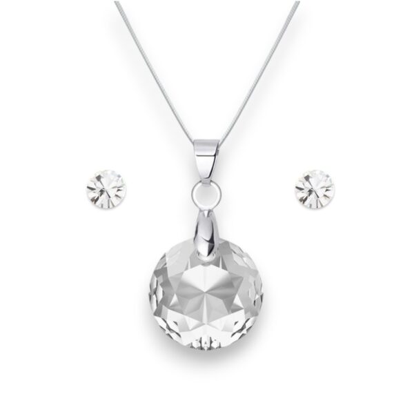 Hold Swarovski kristályos nemesacél szett - Crystal