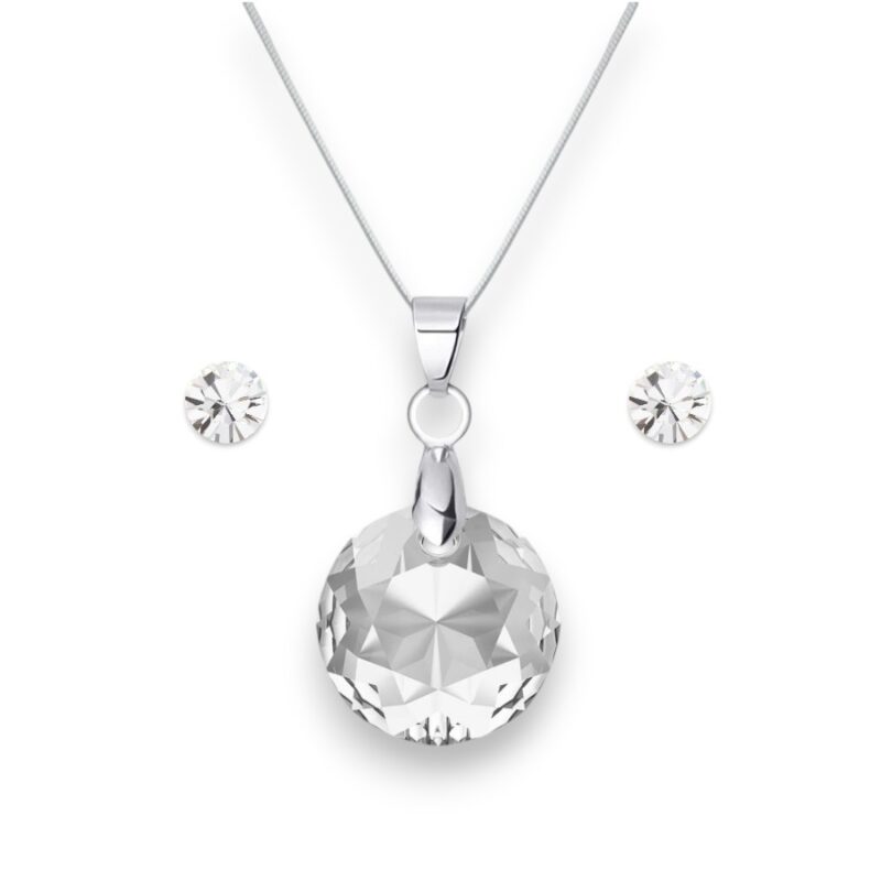 Hold Swarovski kristályos nemesacél szett - Crystal