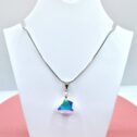 16 mm Trilliant Swarovski kristályos nemesacél nyaklánc - Crystal AB