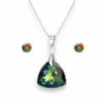 Trilliant Swarovski kristályos nemesacél szett - Vitrail Medium