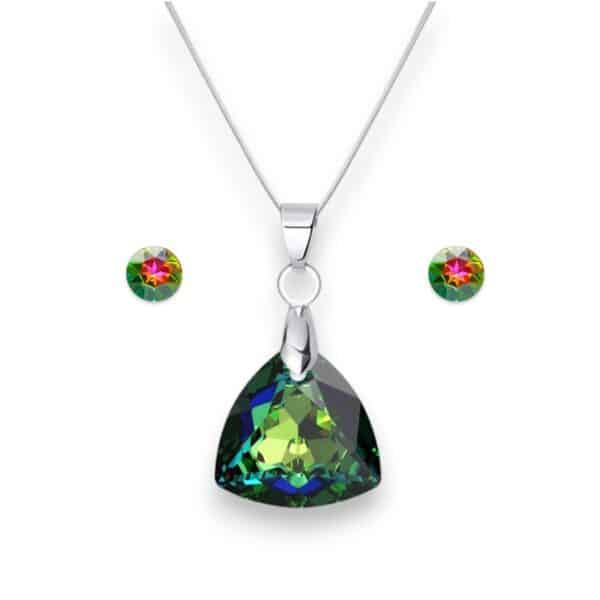 Trilliant Swarovski kristályos nemesacél szett - Vitrail Medium