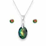Nap Swarovski kristályos nemesacél szett - Vitrail Medium