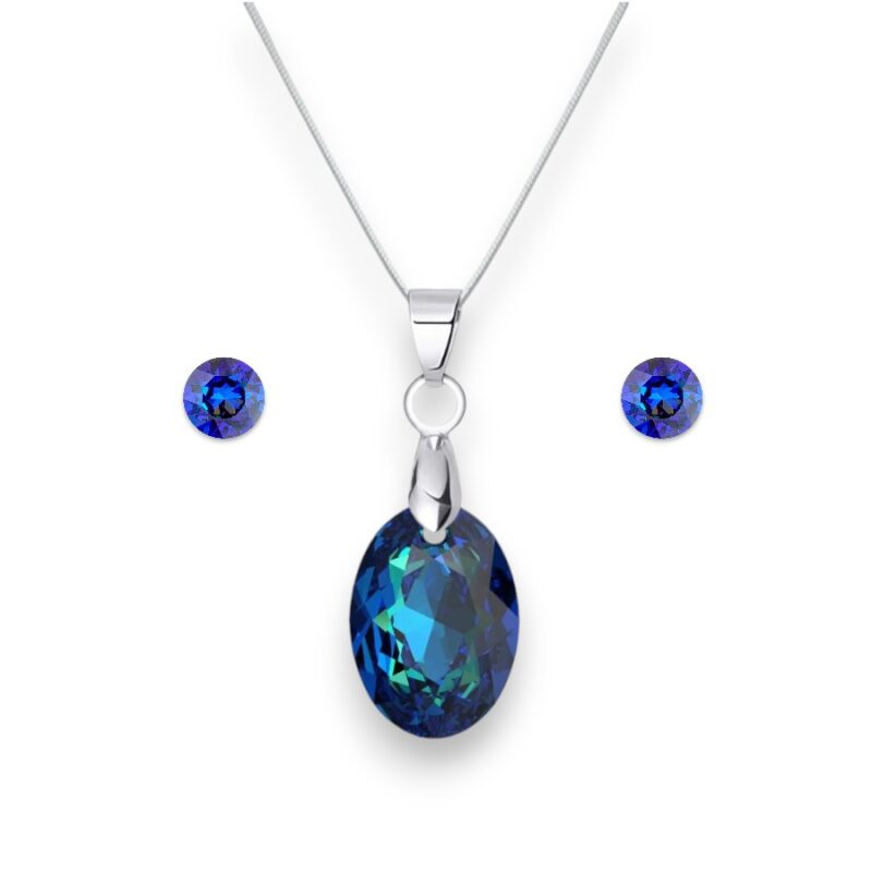 Nap Swarovski kristályos nemesacél szett - Bermuda Blue