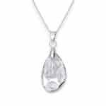 Radiolar Swarovski kristályos nemesacél nyaklánc - 18 mm Crystal