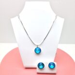 12 mm Rivoli Swarovski kristályos ékszerszett - Aqua Bohemia