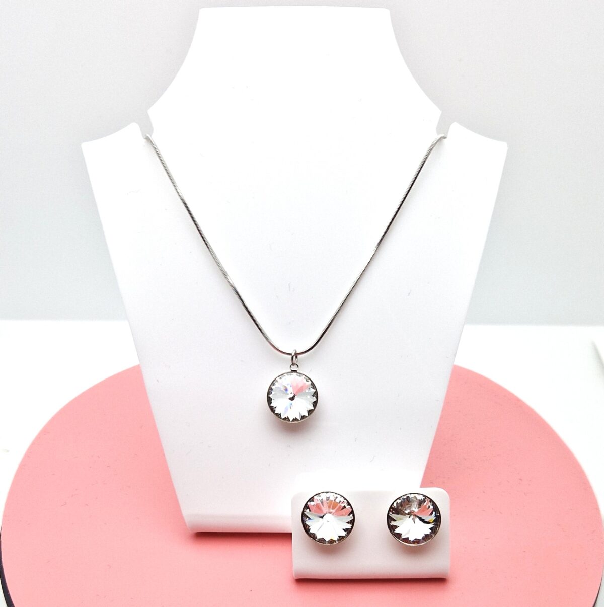 12 mm Rivoli Swarovski kristályos ékszerszett - Crystal