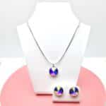 12 mm Rivoli Swarovski kristályos ékszerszett - Crystal AB