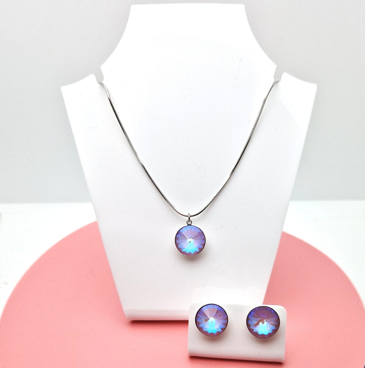 12 mm Rivoli Swarovski kristályos ékszerszett - Delight