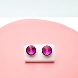1122-Rivoli-Fuchsia-12mm-fülbevaló