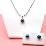 6 mm Chaton Swarovski kristályos ékszerszett - Scarabeus Green