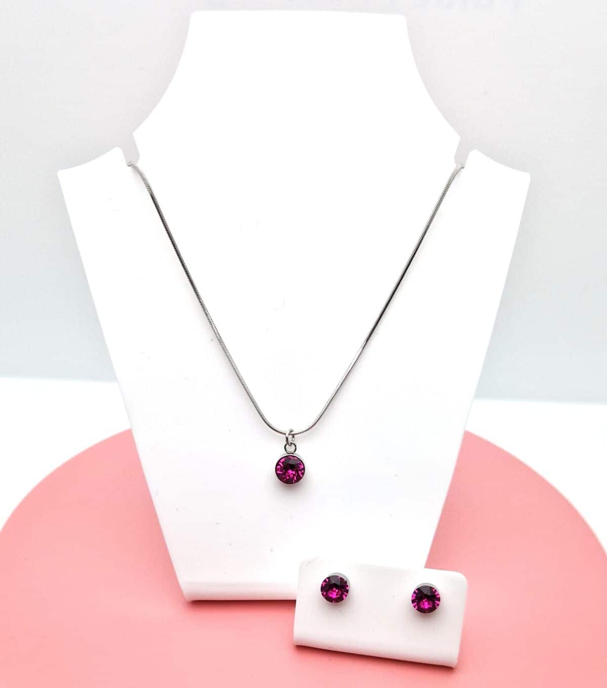 1088 Chaton Fuchsia 6mm Set
