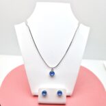 6 mm Chaton Swarovski kristályos ékszerszett - DeBlue