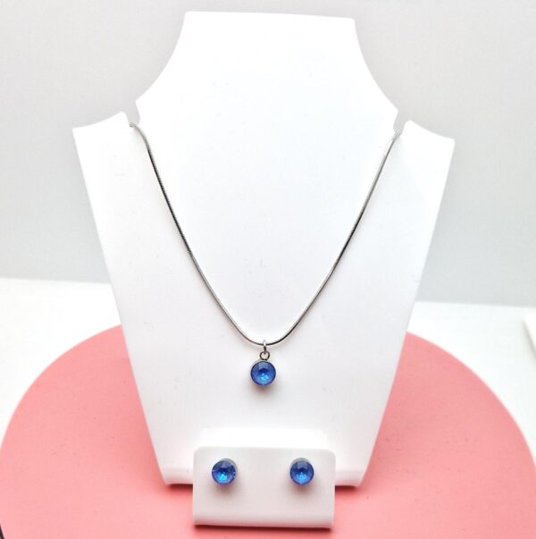 6 mm Chaton Swarovski kristályos ékszerszett - DeBlue