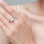 Zanira 925 ezüst eljegyzési gyűrű cirkónia kristállyal