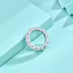 Abela 925 ezüst gyűrű cirkónia kristállyal