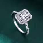 Zanira 925 ezüst eljegyzési gyűrű cirkónia kristállyal