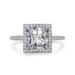 Aldea 925 ezüst eljegyzési gyűrű cirkónia kristállyal