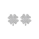 Szerencsehozó 925 ezüst fülbevaló - lóhere