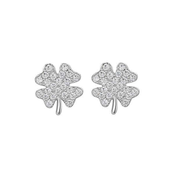 Szerencsehozó 925 ezüst fülbevaló - lóhere