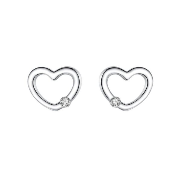 Szives 925 ezüst fülbevaló cikónia kristályokkal