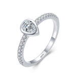 925 ezüst eljegyzési gyűrű