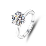 ezüst eljegyzési gyűrű