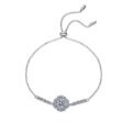 1 karátos Moissanite gyémánt 925 ezüst karkötő
