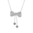 3 karátos Moissanite gyémánt 925 ezüst nyaklánc