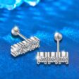 1 karátos Moissanite gyémánt 925 ezüst fülbevaló