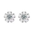 Moissanite gyémánt 925 ezüst fülbevaló