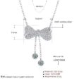 3 karátos Moissanite gyémánt 925 ezüst nyaklánc