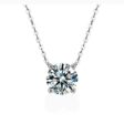 1 karátos Moissanite gyémánt 925 ezüst nyaklánc