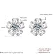 Moissanite gyémánt 925 ezüst fülbevaló