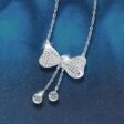 3 karátos Moissanite gyémánt 925 ezüst nyaklánc