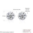 0.5 karátos Moissanite gyémánt 925 ezüst fülbevaló