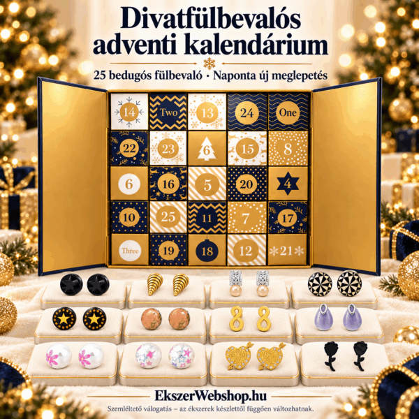 divatos bedugós fülbevaló adventi kalendáriuma - EkszerWebshop.hu