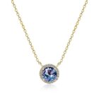 Neon 18K Sárgaarany bevonatú swarovski kristályos nyaklánc - EkszerWebshop.hu