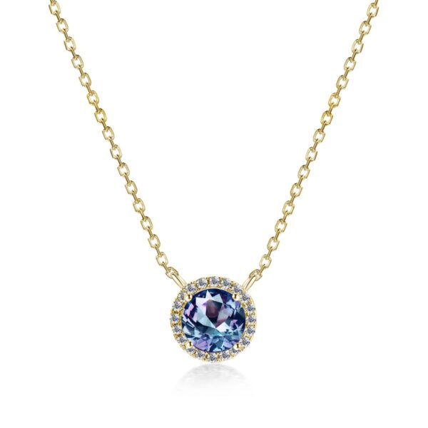 Neon 18K Sárgaarany bevonatú swarovski kristályos nyaklánc - EkszerWebshop.hu