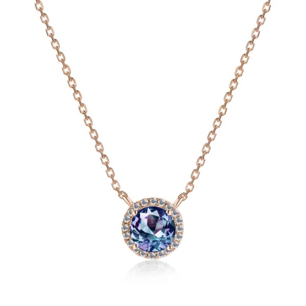 18K Rózsaarany bevonatú swarovski kristályos nyaklánc - Neon - EkszerWebshop.hu
