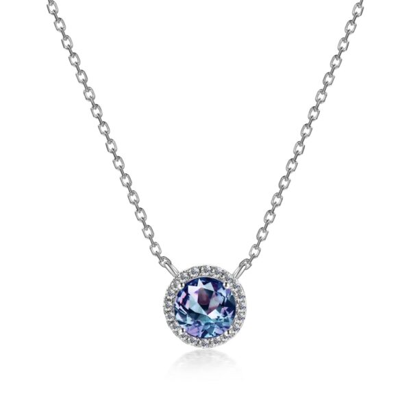 18K Fehérarany bevonatú swarovski kristályos nyaklánc - EkszerWebshop.hu