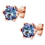 Frost 18K Rózsaarany bevonatú swarovski kristályos fülbevaló - Image 4