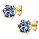 Frost 18K Sárgaarany bevonatú swarovski kristályos fülbevaló - Image 5