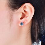 Frost 18K Rózsaarany bevonatú swarovski kristályos fülbevaló - Image 2