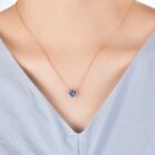 18K Rózsaarany bevonatú swarovski kristályos nyaklánc - Neon - EkszerWebshop.hu